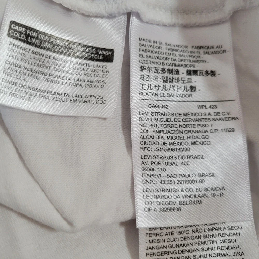 Levi Strauss T-Shirt Tee Size M Short‎ Sleeve Tagless Unisex Graphic 1387